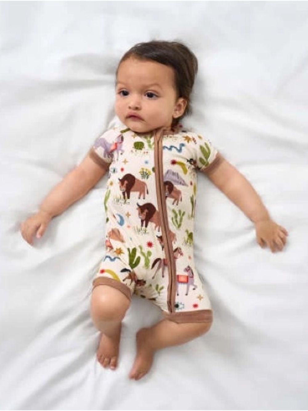 Little Sleepies Wild Frontier Bamboo Shorty Zippy